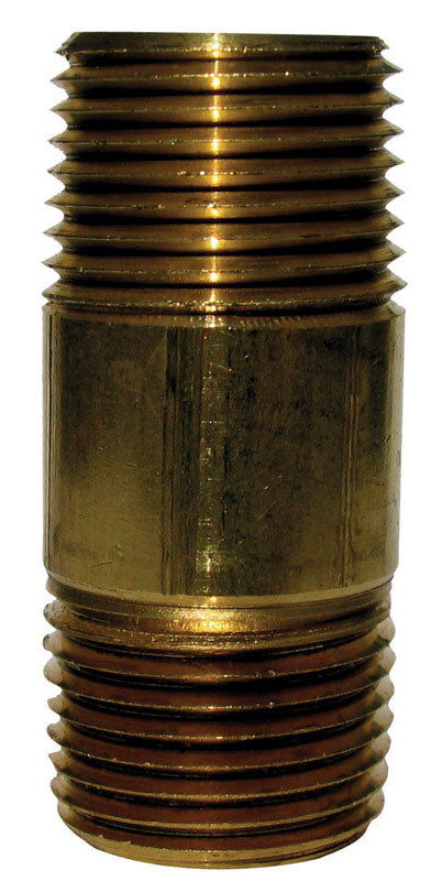 ANDERSON METALS 38300-0625 3/8 x 2-1/2" Red Brass Nipple