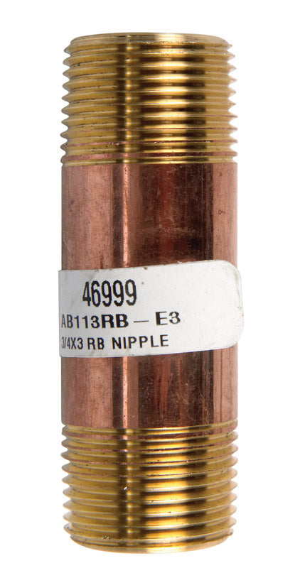 Anderson Metals 38300-1230 Nipple, Brass