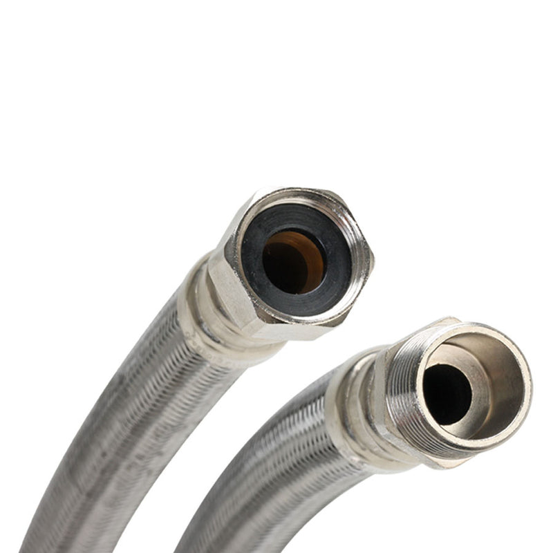 Fluidmaster B3H18 Water Heater Connector, Braided Stainless Steel - 3/4 Male Iron Pipe Thread x 3/4 Female Iron Pipe Thread, 18-Inch Length