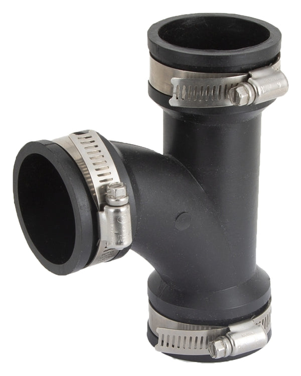 WORLDWIDE SOURCING QT-150 Standard Qwik Tee, 1-1/2 in, PVC