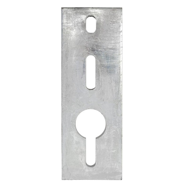 Multinautic 12003 Inside/Outside Anchor Chain Plate, Steel, Galvanized, for: 1/2 in Bolts