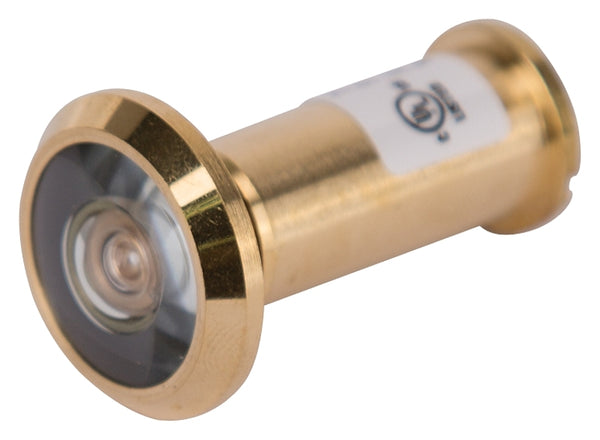 Boston Harbor LR-002BB-PS ProSource 4727913 Wide Angle Door Viewer, 200 Deg, 5/8 in Hole Mounting, Solid, Bright, Brass