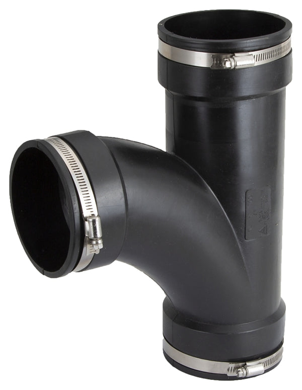 WORLDWIDE SOURCING QT-400 Standard Qwik Tee, 4 in, PVC, 4" x 4" x 4"