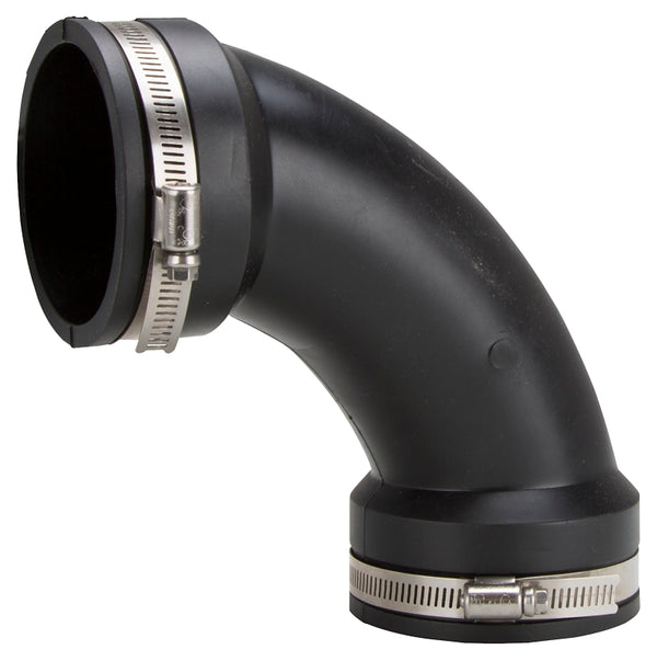 WORLDWIDE SOURCING QL-300 Qwik Elbow, 90 Deg, 3 in, PVC