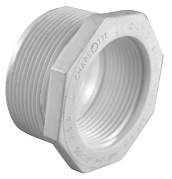 CHARLOTTE PIPE 3/4 x 1/2 SCH 40 RED BUSHING MPTXFPT PRESSURE (1 Unit Piece) PVC 02112 1600