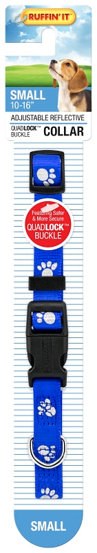 Ruffin'It Westminster Pet 39241 Paw Prints Reflective Pet Collar 7N39241