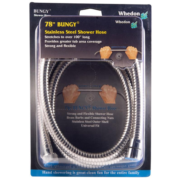 Whedon Products 78"-100" Metal-Stretch Shower Hose Af206c