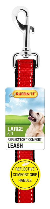 Ruffin'It Westminster Pet Reflected Padded Lead with Tagged Handle, 6" 7N327116