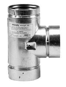 SELKIRK CORP 244100 4-Inch Pellet Vent Tee/Cap