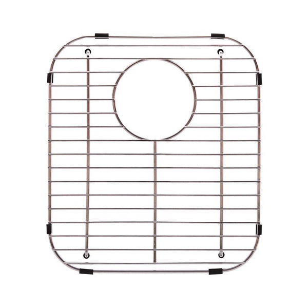 Franke Evolution Universal Double Bowl Sink Protection Grid in Stainless Steel with Rear Drain, FGD75, 13.125'' x 11.625'' x 1.25''