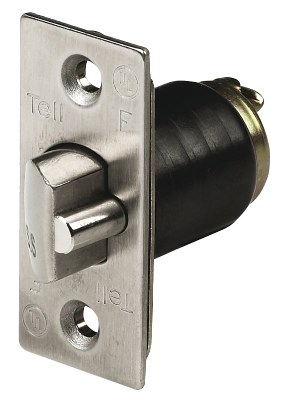 Tell Manufacturing CL100184 Guarded Cylindrical Stainless Steel Latchbolt, 2-3/8"