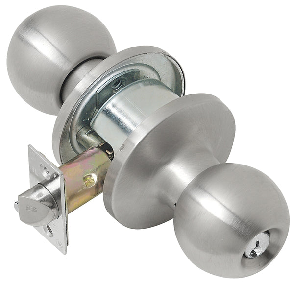 Tell Manufacturing CL101704 Light-Duty Commercial Store Room Knob, Satin Finish