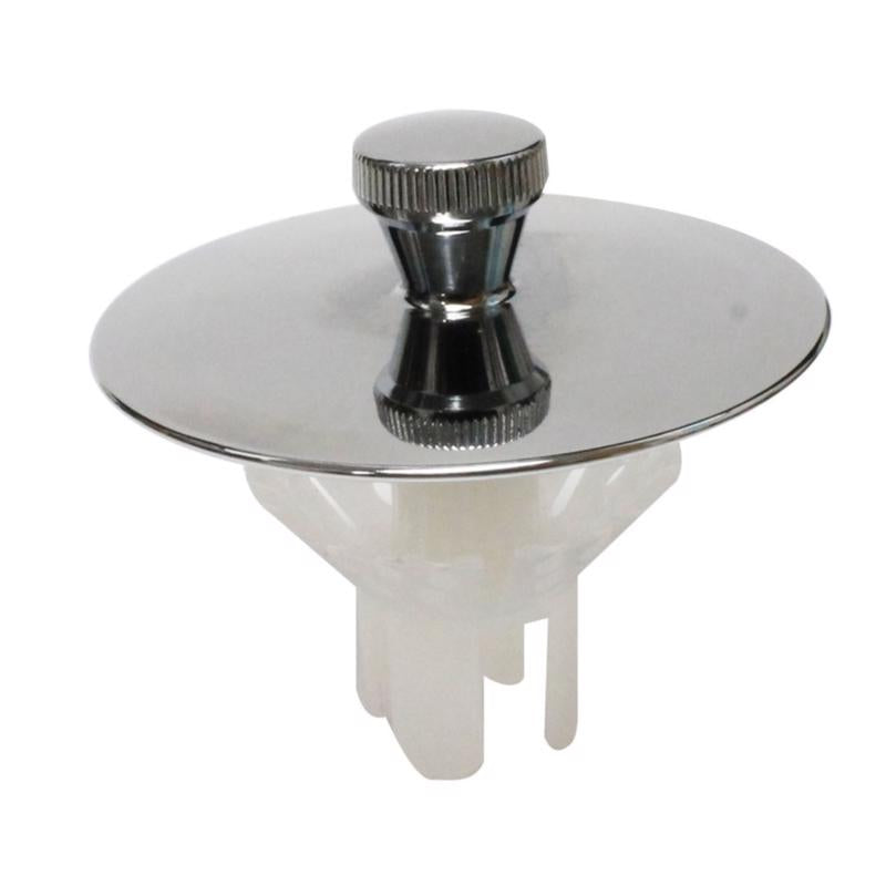 Plumb Pak K826-37 Bath Tub Stopper with Hair Catch, Polished Chrome
