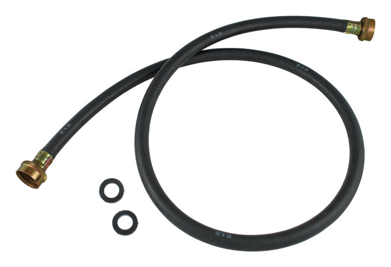 Plumb Pak PP850-8 Washing Machine Hose, 4 Ft, Female, Rubber, 4', Black