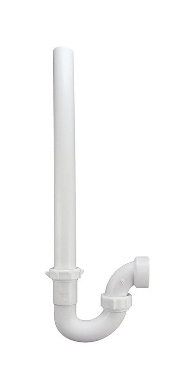 Plumb Pak PP66-6W Washing Machine Trap, Inlet, Solvent Weld, Plastic, 1-1/2 x 20-1/2'', White