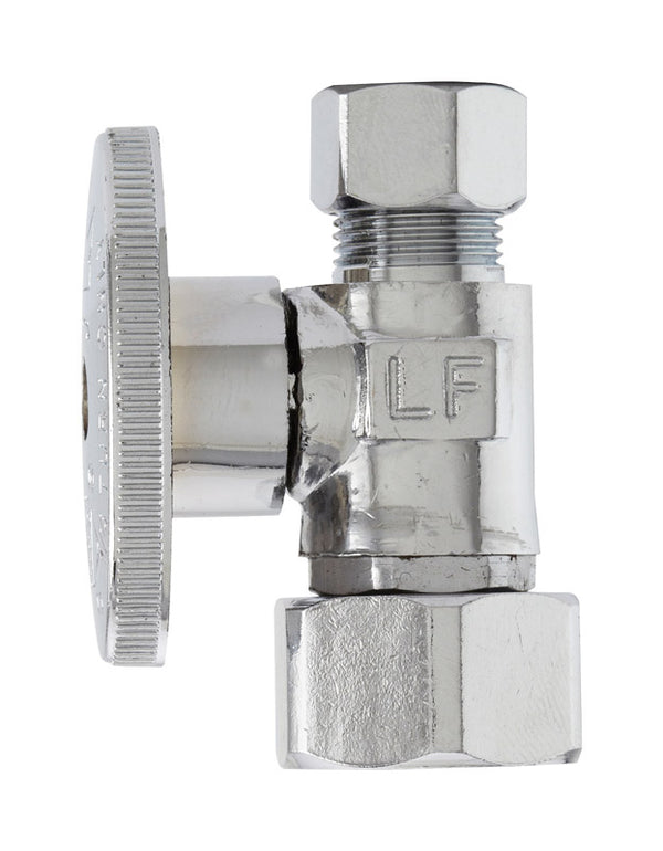 Plumb Pak PP2103LF Repair Valve, 1/2 x 3/8 in Connection, FIP Swivel x Compression, Brass Body