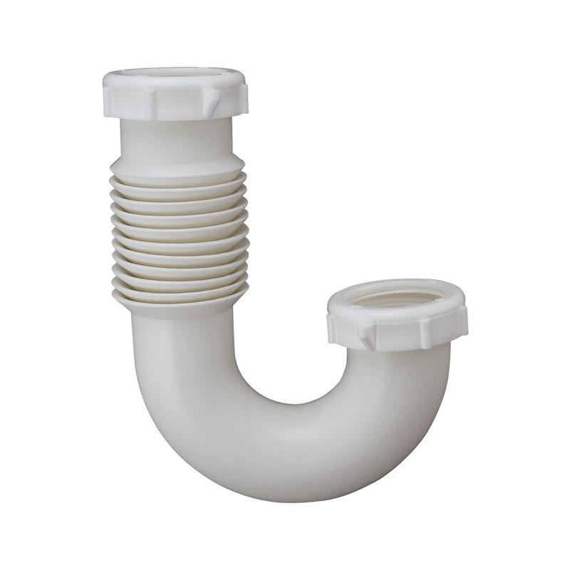 Plumb Pak PP812-55 Flex 'N Fix J Bend with Captured Nut for IPS Elbow, Inlet, 1-1/4" x 1-1/2"