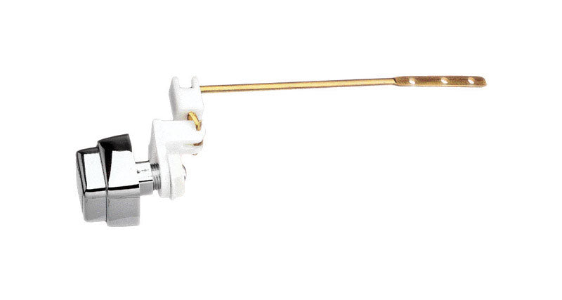 Plumb Pak PP835-65 Push Button Side Mount Universal Fit Toilet Flush Lever Chrome Plated Handle, 8"