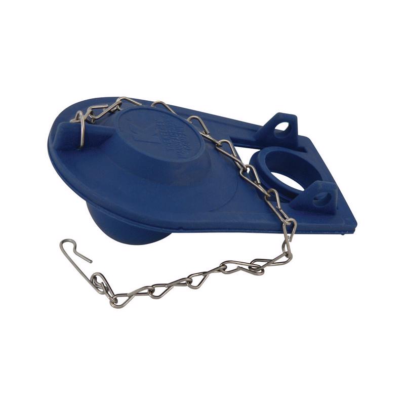 Plumb Pak PP23646 Chemical Resistant Premium Quality Toilet Flapper with Chain and Hook, Rubber, 2", Blue
