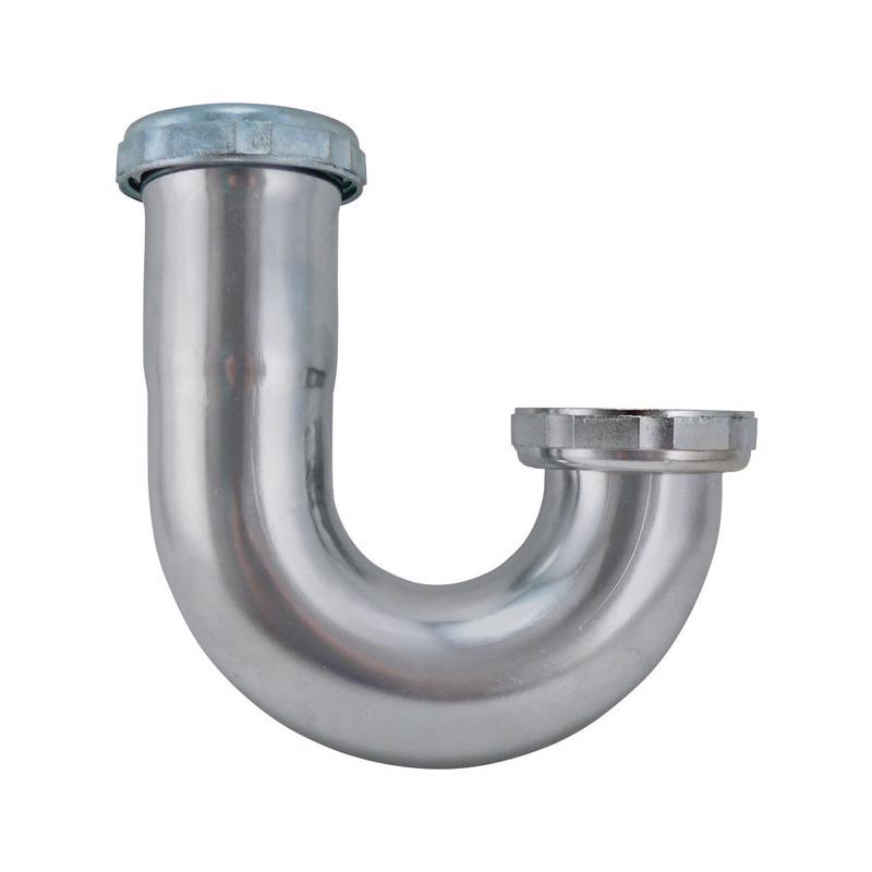 Plumb Pak PP7CP Sink Trap J-Bend with, 1-1/2 In, 1-1/2", Brass