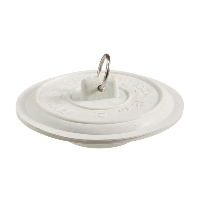 Plumb Pak PP820-4 Tub Stopper White Rub 1-1/2-2, No Size