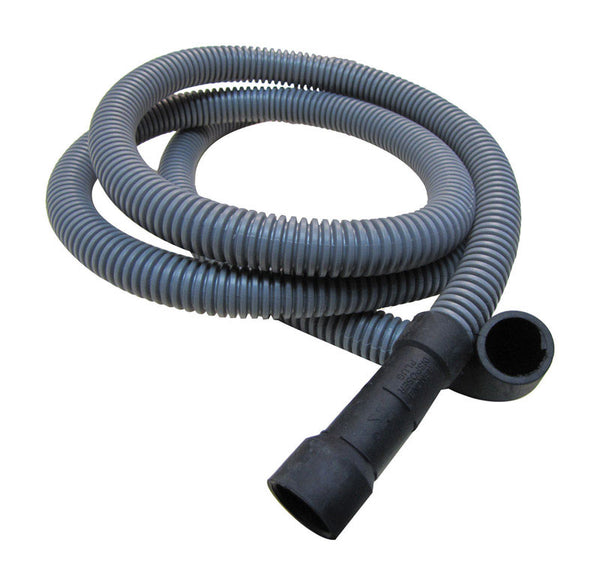 Plumb Pak PP850-12 Corrugated Dishwasher Discharge Hose with (2) Clamps, 6 Ft, 5/8" x 6', Gray