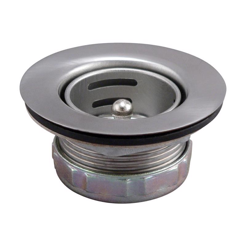 Plumb Pak PP820-28 PlumPak Sink Strainer Assembly, Stainless Steel, 2" x 2 1/2"
