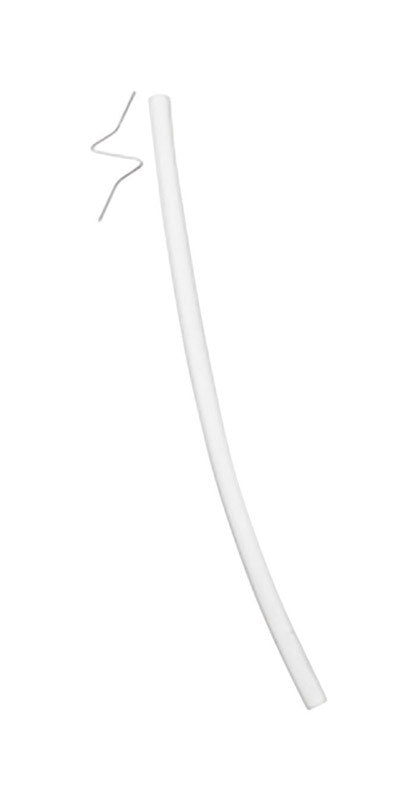 Plumb Pak PP835-12 Flexible Fill Valve Refill Tube With Clip, 1/4 In Od X 9 In L, Plastic, 1/4 x 9