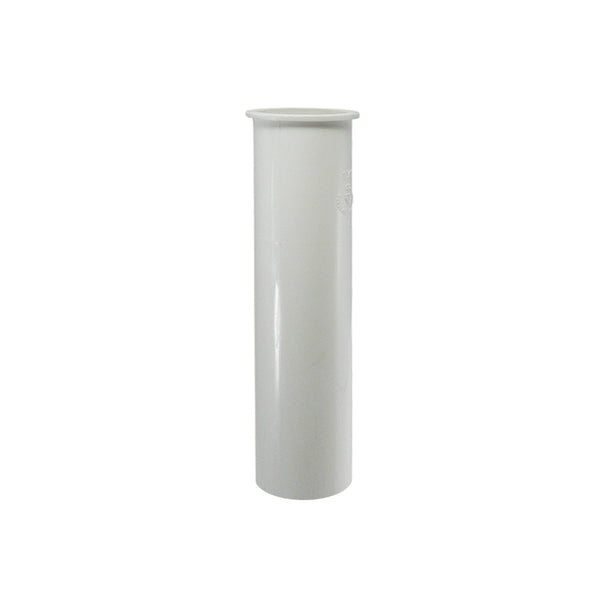 Plumb Pak PP10-8W Sink Tailpiece, 1-1/2 in Dia X 8 in L, Flanged, PVC, 1-1/2"D, White