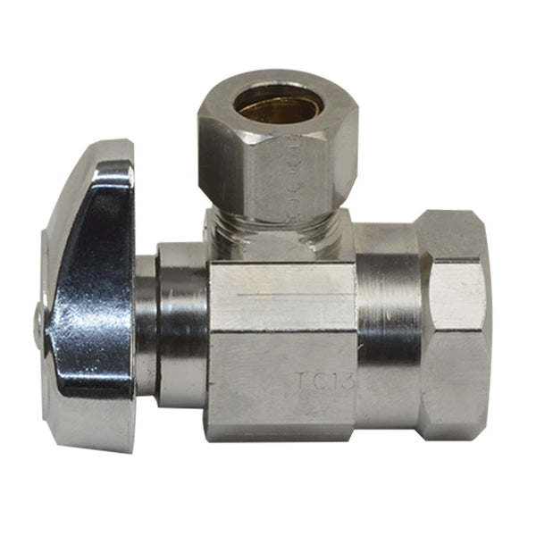 Brass Craft G2R17X CD Brass Water Supply Line Valves, 1/2" FIP x 3/8" OD CMP