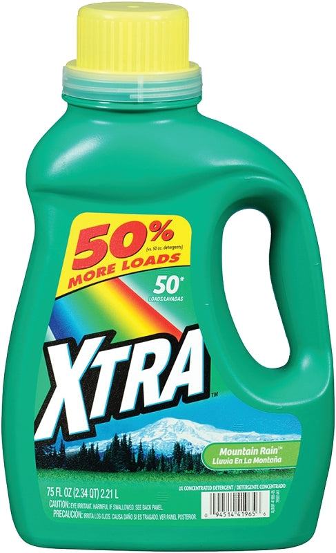 XTRA LAUNDRY DETERGENT LIQUID MOUNTAIN RAIN JUG 57.6 FLUID OUNCE