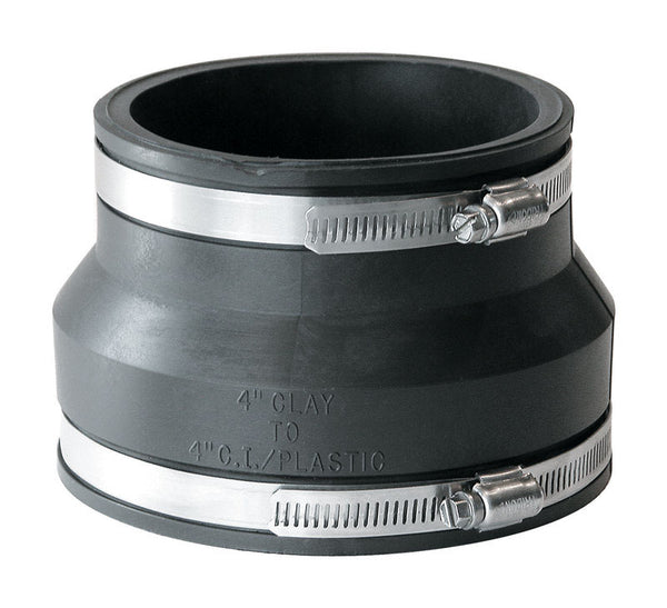 Fernco 1002-44 Clay to Cast Iron or Plastic Coupling P1002-44