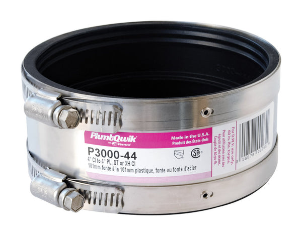 FERNCO P3000-44 Proflex Shielded Specialty Couplings, 4", Chrome