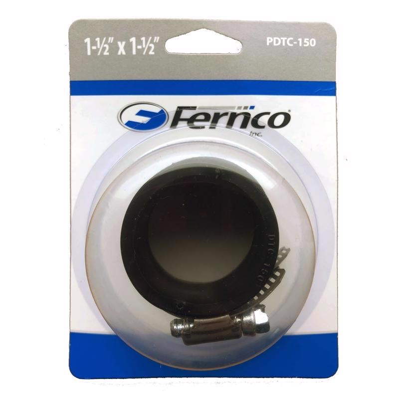 Fernco DTC-150 Drain and Trap Connector for 1-1/2" Pipe to 1-1/2" or 1-1/4" Tubular Traps
