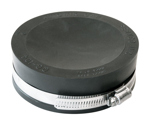 QC-104 Fernco 4-in. Flexible Cap PQC-104