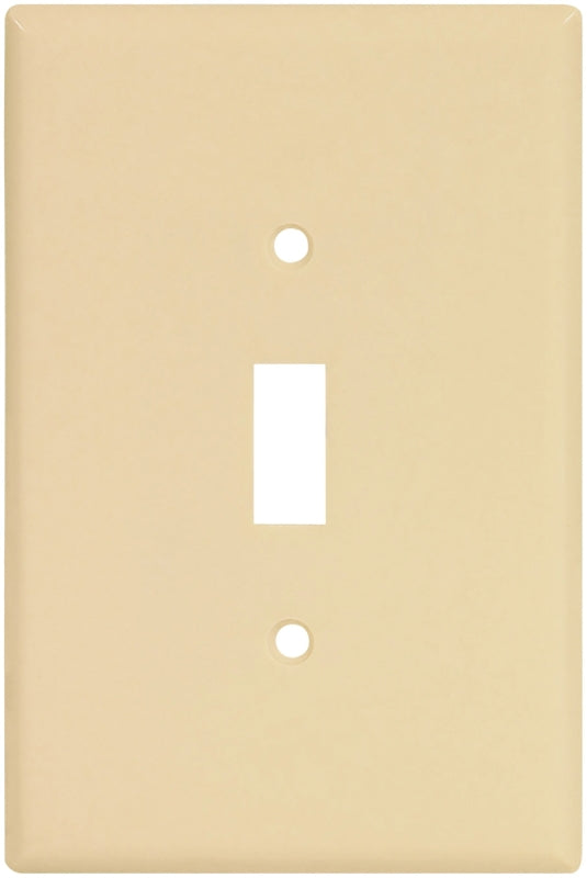 Eaton 2144V Oversize Thermoset 1-Gang Toggle Switch Wallplate, Ivory