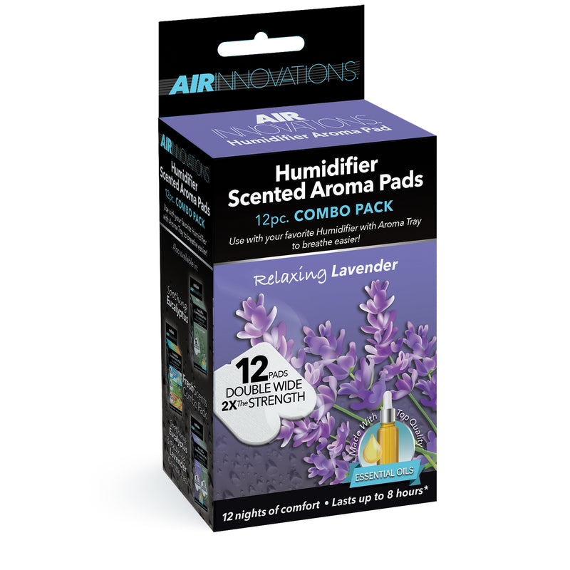 Air Innovations Relaxing Lavender Essential Oil Humidifier Aromatherapy Refill Pads 12 pack AP01-LAVENDER