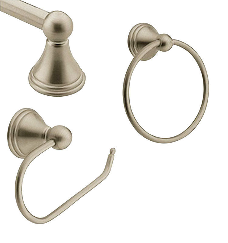 Moen Preston Bathroom Accessory Set, Brushed Nickel, 3-Pc.