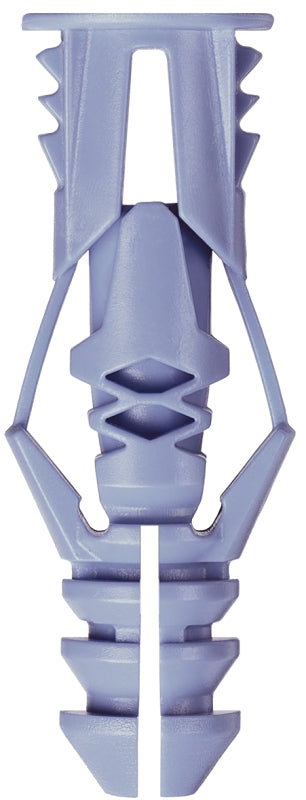 Cobra Anchors 172T Wall Anchor, Polyethylene, 46 lb, 125 pack Blue