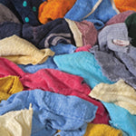 ALL RAGS R401 Reclaimed Wiping Cloth, 14 in Length x 14 in Width, Cotton Blend Reclaimed Wiping Cloth