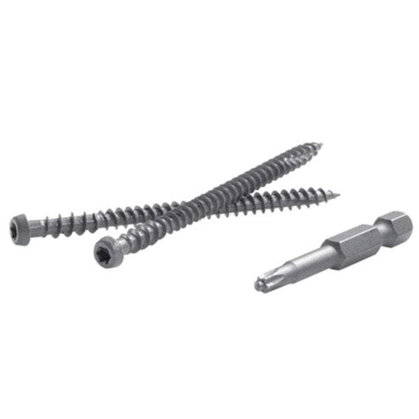 FastenMaster TrapEase 2-1/2 in. L Torx TTAP Star Head Zinc Stainless Steel Composite Deck Screws FMTR3-212-1050T