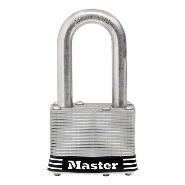Master Lock 1SSKADLF Stainless Steel Outdoor Padlock with Key, 1 Pack, Silver 1SSKADLFHC