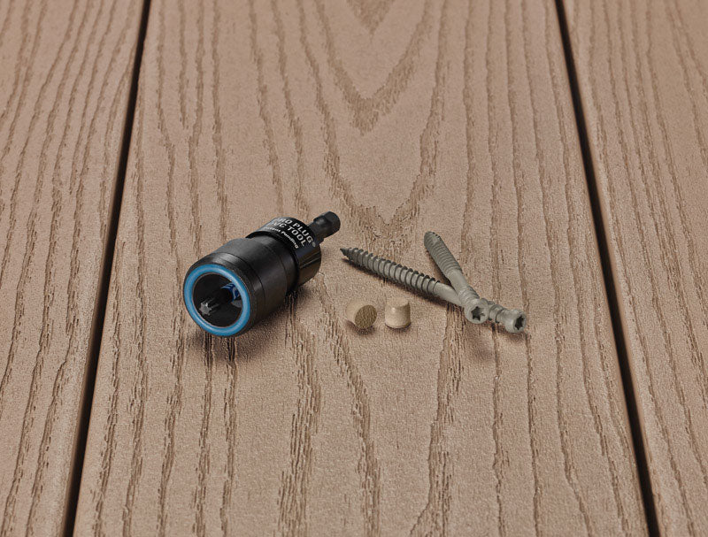 Pro Plug PVC Plugging System for AZEK Brownstone Decking - Epoxy Steel - 350 pcs for 100 Sq. Ft.