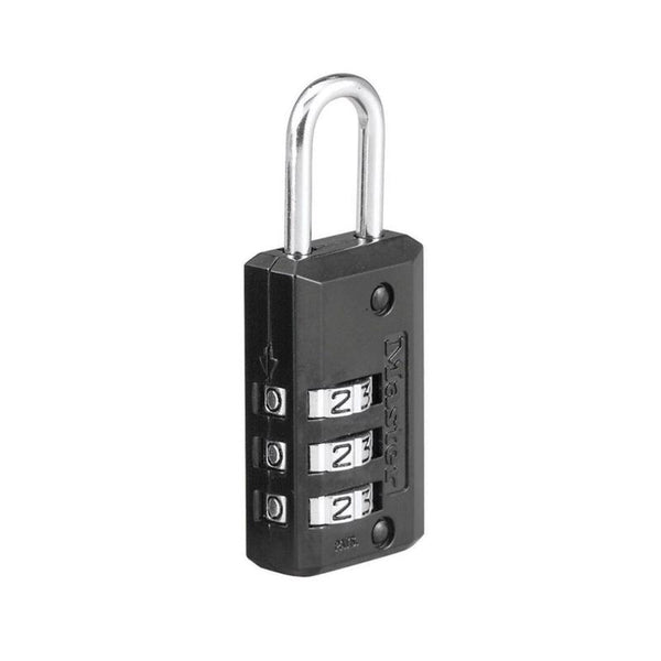 Master Lock 646D Set Your Own Combination Luggage Lock, 13/16 in. Wide with 11/16 in. Long Shackle, Black