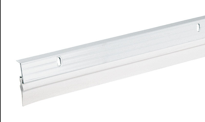 Frost King W59/36H Premium Aluminum and Vinyl Door Sweep 1-5/8-Inch by 36-Inches, White