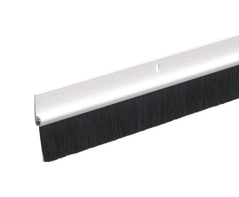 Frost King C35PH Plastic Brush Door Sweep, 1-3/4 inch x 36 inches, White