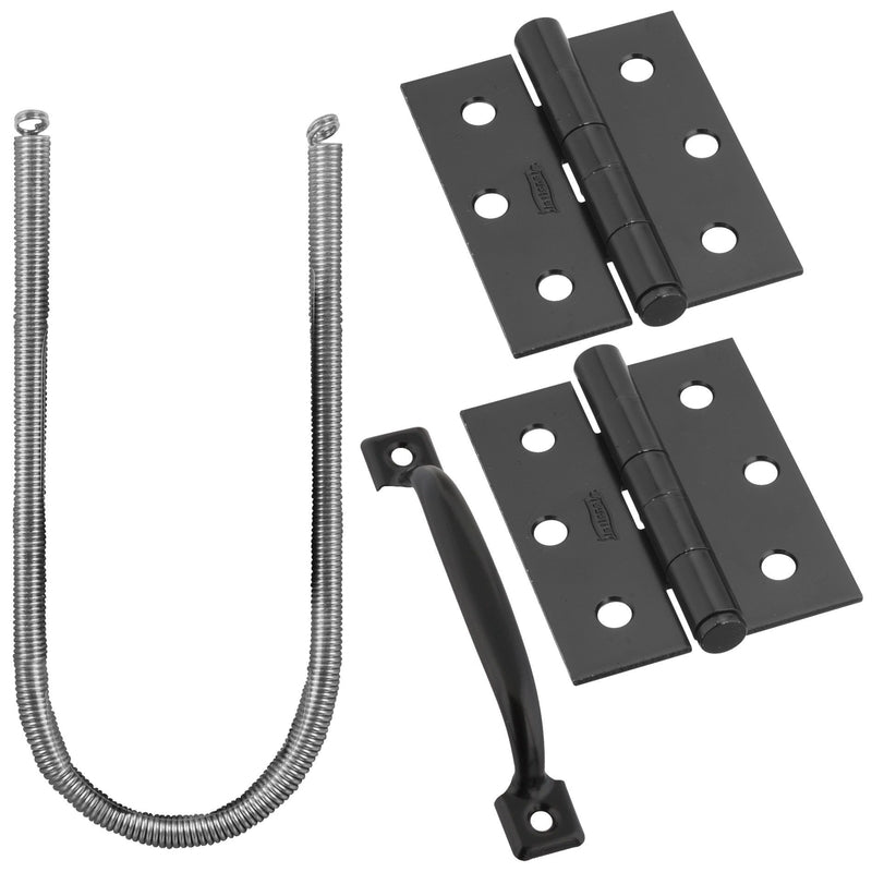National Hardware N107-409 V90 Screen and Storm Door Set in Black