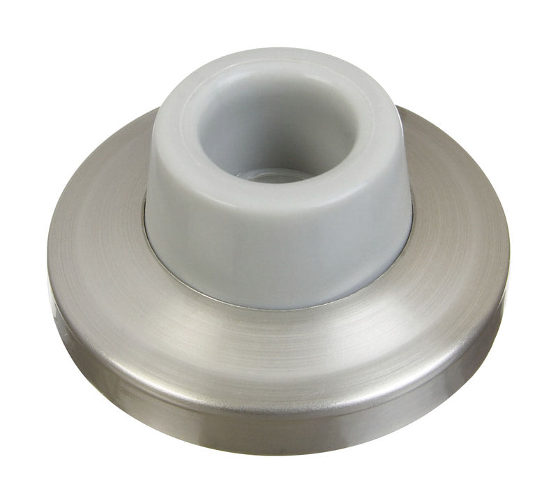 National Hardware N326-983 V1935 Wall Door Stop in Satin Nickel,0