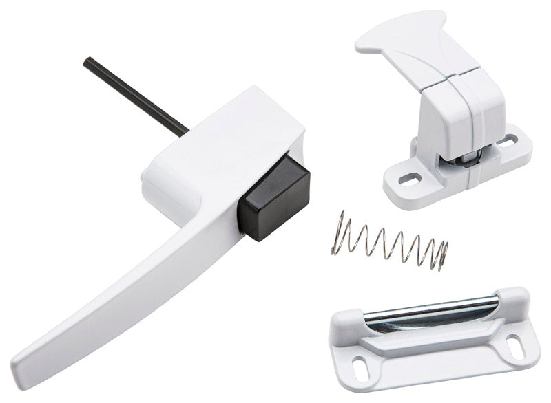 National Hardware N213-165 V1326 Pushbutton Latch in White,1-3/4"