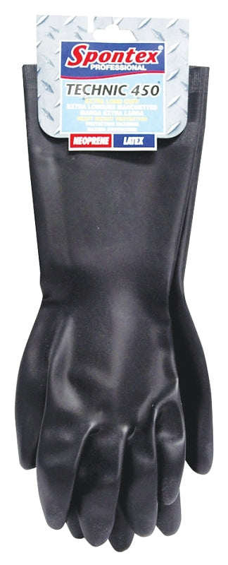 LEHIGH SPONTEX 33555 Rubber Gloves, Large